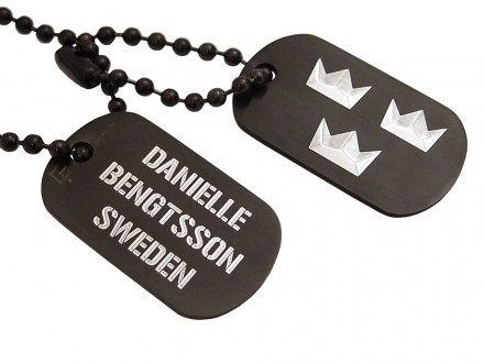 Dogtags Private Steel Black Tre Kronor