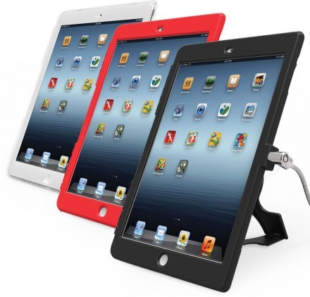 Maclocks - Lås & ställbart skal (iPad Air) - Röd