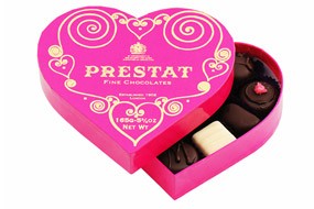 Prestat Heart gift box, 105 gr