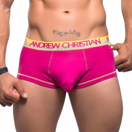 Andrew Christian - Glow pop boxer - Fuchsia