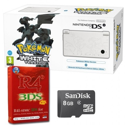 Nintendo DSi Pokemon + R4i 3DS + 8GB microSD