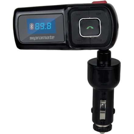 Promate CarMate FM-sändare med Bluetooth, SD-kortplats, AUX, USB